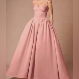 Elegant Pink Evening Gown